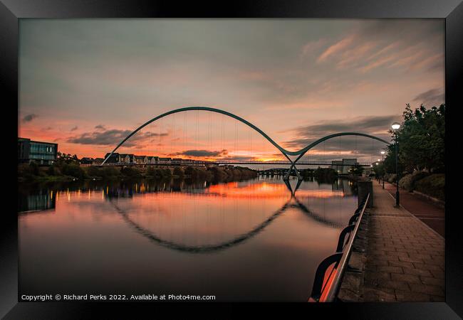 A Middlesborough Sunrise Framed Print by Richard Perks