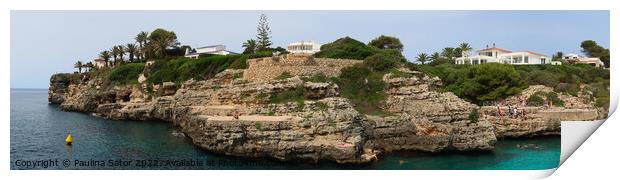 Cala en Brut, Menorca, Spain Print by Paulina Sator