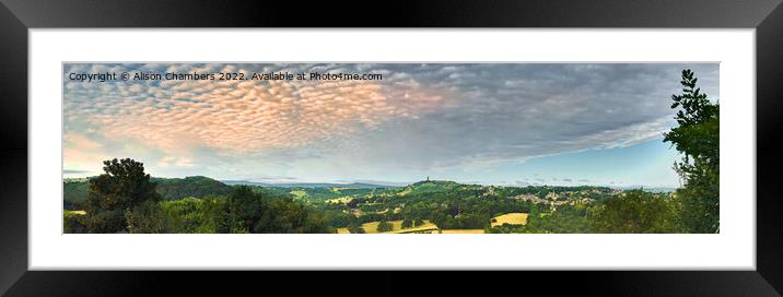 Beautiful Huddersfield Panorama  Framed Mounted Print by Alison Chambers