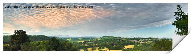 Beautiful Huddersfield Panorama  Print by Alison Chambers