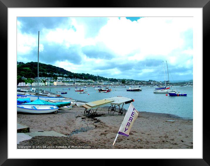 The Salty, Teignmouth, Devon. Framed Mounted Print by john hill