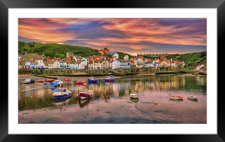 Sensational Staithes Framed Mounted Print by Darren Ball