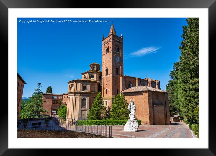 Abbey of Monte Oliveto Maggiore, Tuscany Framed Mounted Print by Angus McComiskey