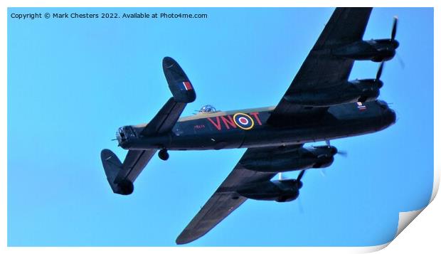 Majestic Lancaster Soars over Southport Print by Mark Chesters