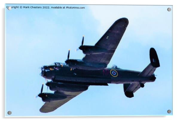 Majestic Avro Lancaster Soars over Southport Acrylic by Mark Chesters