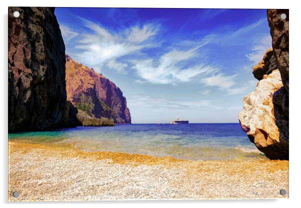 Majestic La Calobra Cove - CR2205-7570-ABS Acrylic by Jordi Carrio