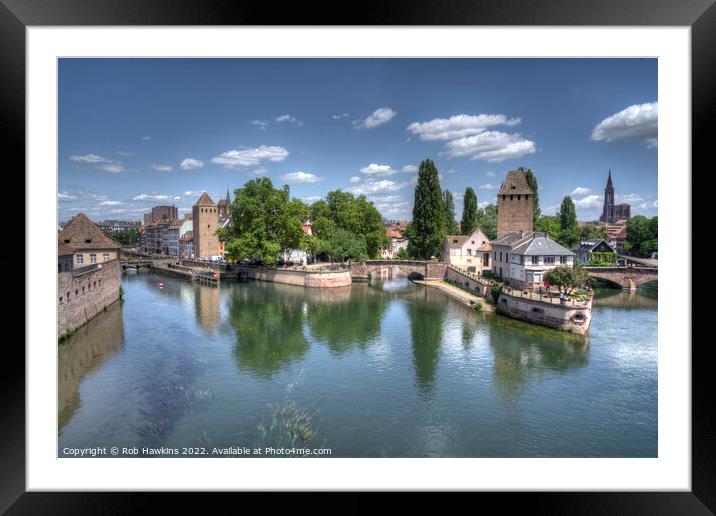 Strasbourg Towers Framed Mounted Print by Rob Hawkins