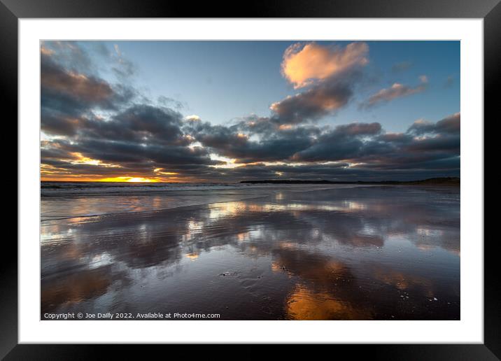 Sunrise from Lunanbay Beach Framed Mounted Print by Joe Dailly