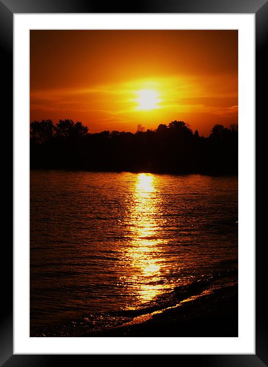 Evening Sun Framed Mounted Print by kurt bolton