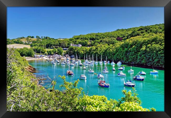 Watermouth Cove Harbour North Devon Framed Print by austin APPLEBY