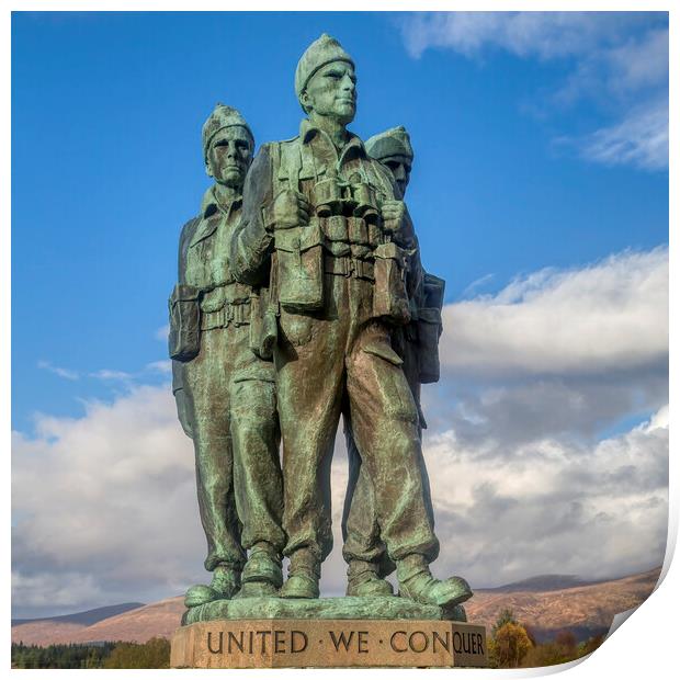 Spean Bridge Commando Memorial Print by Derek Beattie