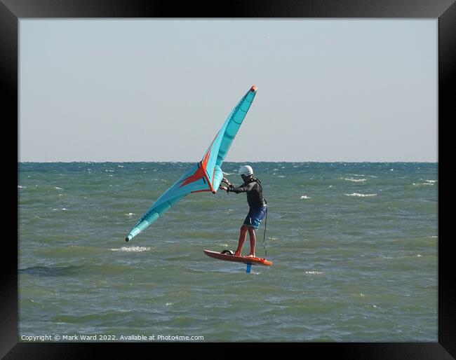 Winging It. Framed Print by Mark Ward