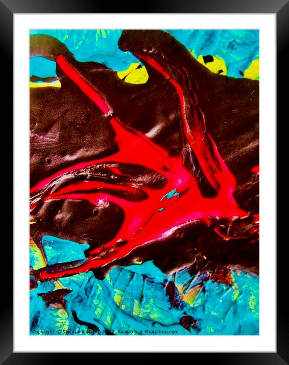Abstract 294 Framed Mounted Print by Stephanie Moore