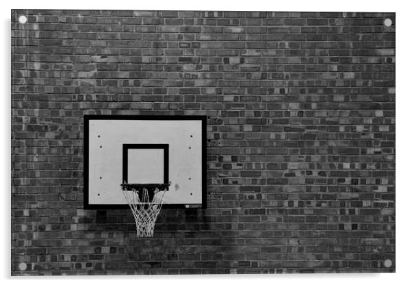 Basketball Acrylic by Glen Allen