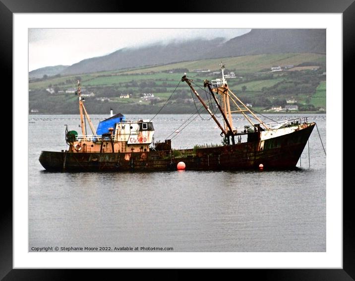Abandoned Trawler Framed Mounted Print by Stephanie Moore