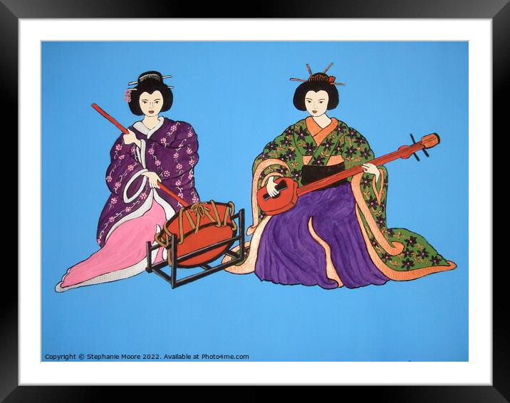 Japanese Serenade Framed Mounted Print by Stephanie Moore