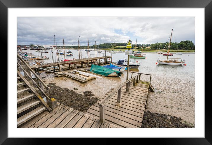Jetty down to Woodbridge Quay Framed Mounted Print by Jason Wells