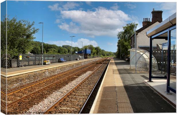 Rustic Charm at Haydon Bridge Station Canvas Print by Kevin Maughan