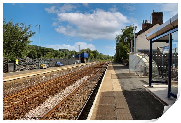 Rustic Charm at Haydon Bridge Station Print by Kevin Maughan