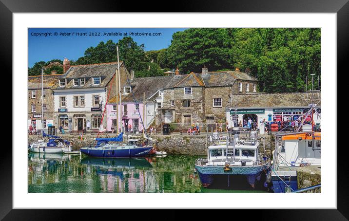 Padstow Harbour Cornwall Framed Mounted Print by Peter F Hunt