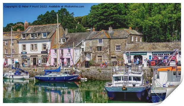 Padstow Harbour Cornwall Print by Peter F Hunt