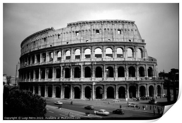 The Majestic Ruins of Romes Colosseum Print by Luigi Petro