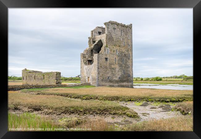 The remains of Carrigafoyle Castle,  Ballylongford Framed Print by Dave Collins