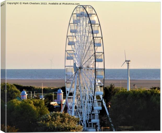 Southport Big Wheel Canvas Print by Mark Chesters