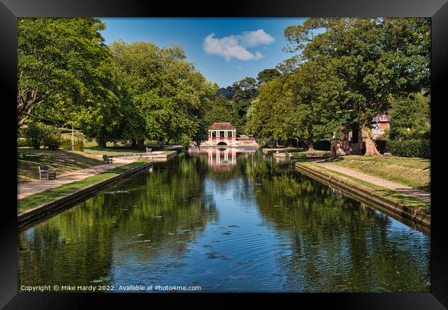 Russell Gardens Pagoda Bridge Framed Print by Mike Hardy