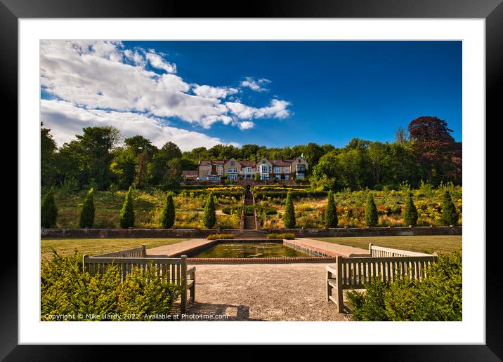 Kersney Court House overlooking Kearsney Abbey and Russell Gardens Framed Mounted Print by Mike Hardy