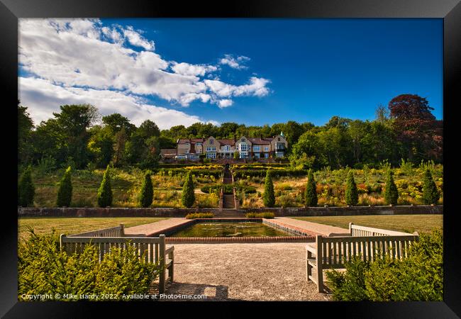 Kersney Court House overlooking Kearsney Abbey and Russell Gardens Framed Print by Mike Hardy