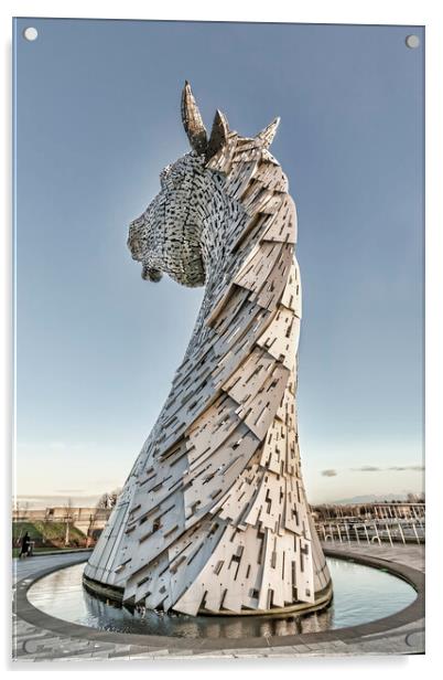 Kelpies Mane Acrylic by Valerie Paterson