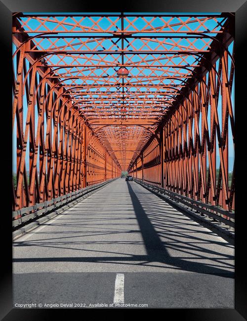 Chamusca Bridge in Portugal Framed Print by Angelo DeVal