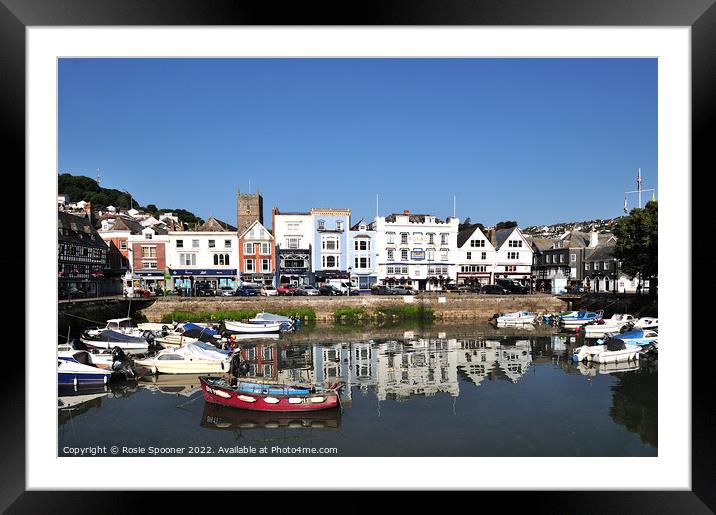 Dartmouth Boat Park Framed Mounted Print by Rosie Spooner