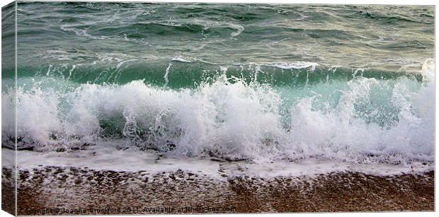 The Wave Canvas Print by Joanne Crockford