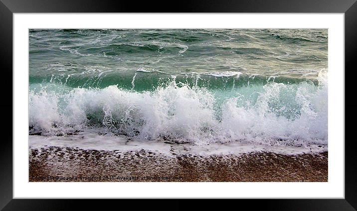 The Wave Framed Mounted Print by Joanne Crockford