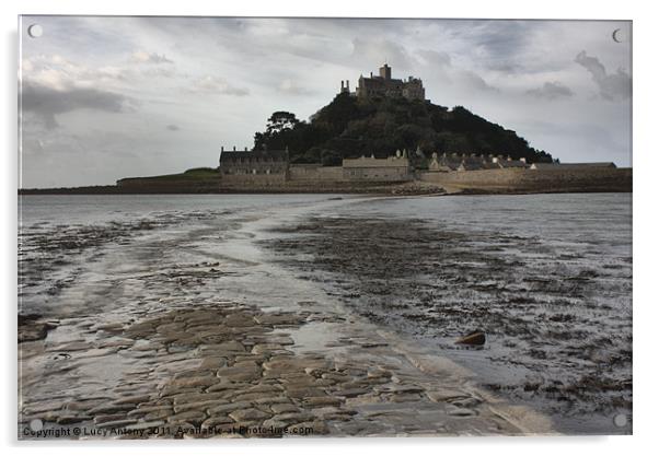 St Michaels Mount, Cornwall Acrylic by Lucy Antony