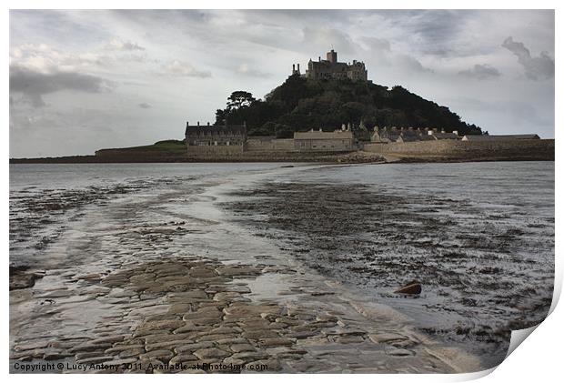 St Michaels Mount, Cornwall Print by Lucy Antony