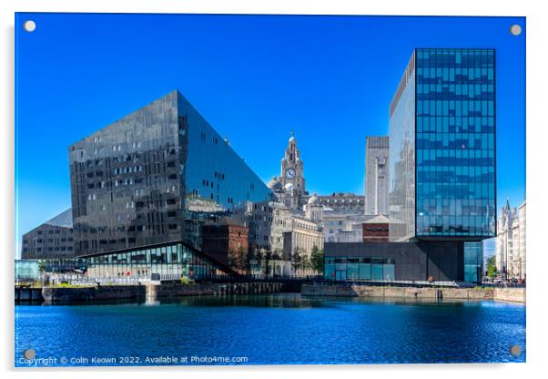 Liverpool Waterfront Acrylic by Colin Keown