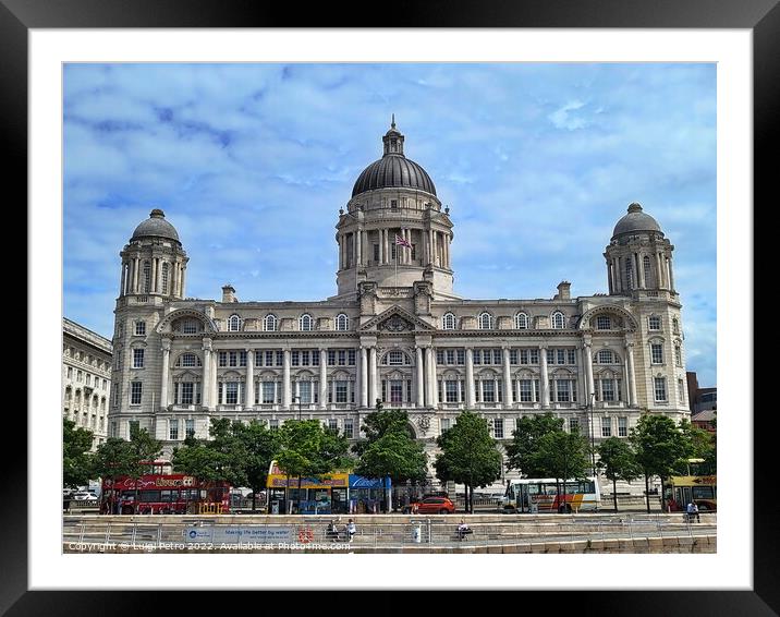 Majestic Three Graces of Liverpool Framed Mounted Print by Luigi Petro