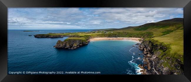 Malin Beg Panorama Framed Print by DiFigiano Photography