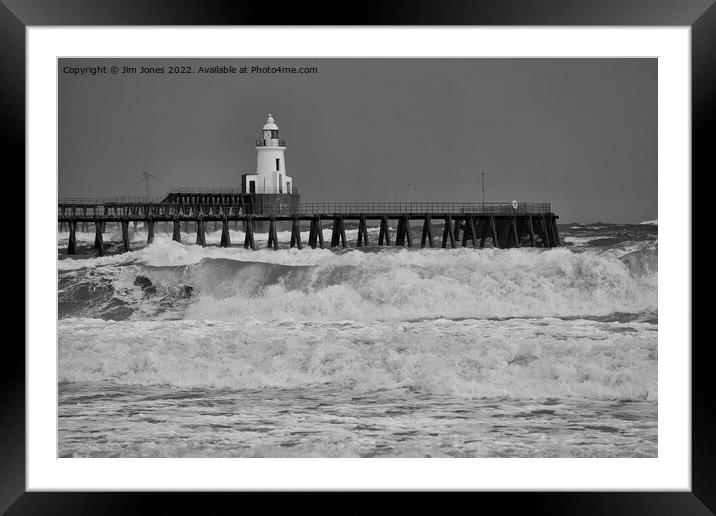 Winter Storms on the North Sea Framed Mounted Print by Jim Jones