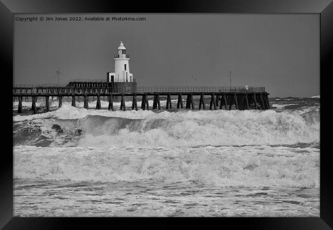 Winter Storms on the North Sea Framed Print by Jim Jones