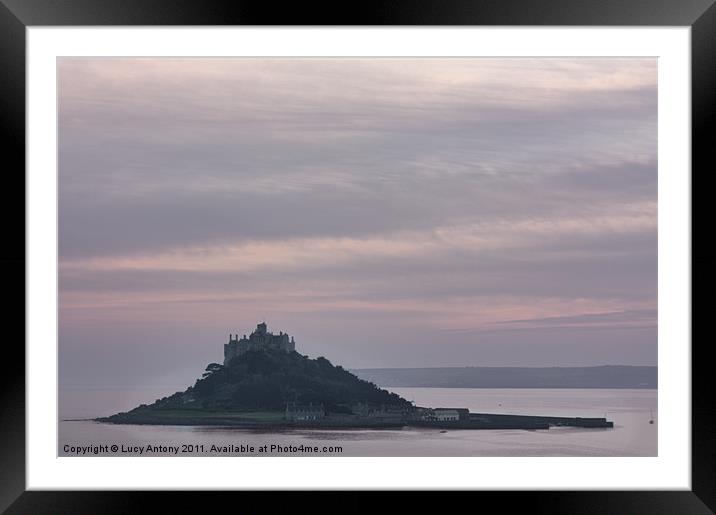 St Michaels Mount Framed Mounted Print by Lucy Antony