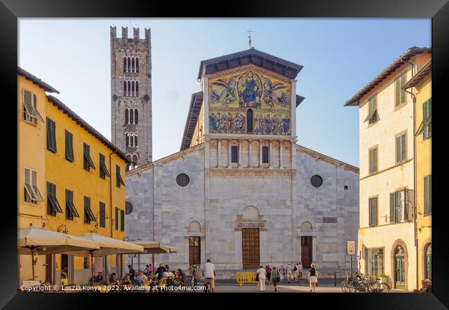 Basilica di San Frediano - Lucca Framed Print by Laszlo Konya