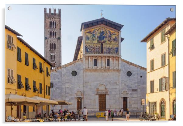 Basilica di San Frediano - Lucca Acrylic by Laszlo Konya
