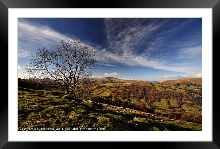 Duffryn Crawnon Winter Landscape Framed Mounted Print by Creative Photography Wales
