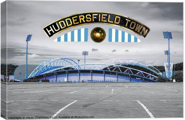Huddersfield Town FC Canvas Print by Alison Chambers
