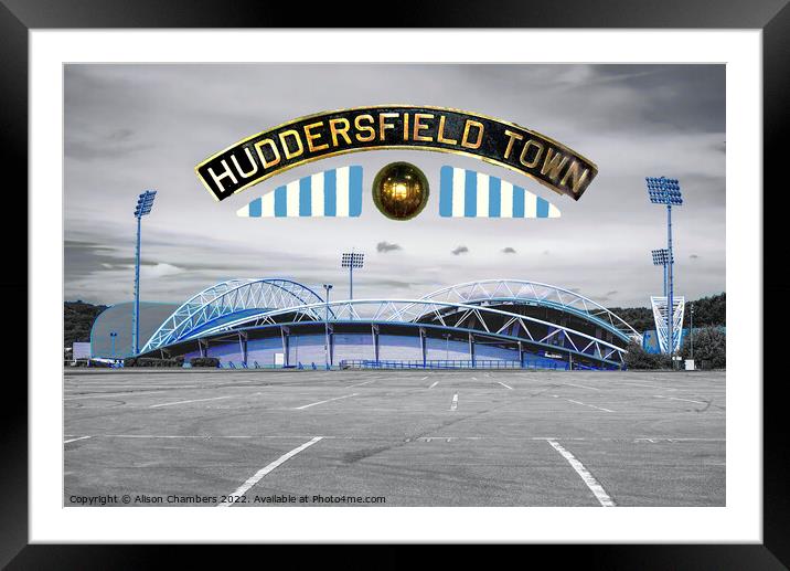 Huddersfield Town FC Framed Mounted Print by Alison Chambers