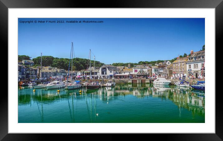 Padstow Inner Harbour  Framed Mounted Print by Peter F Hunt